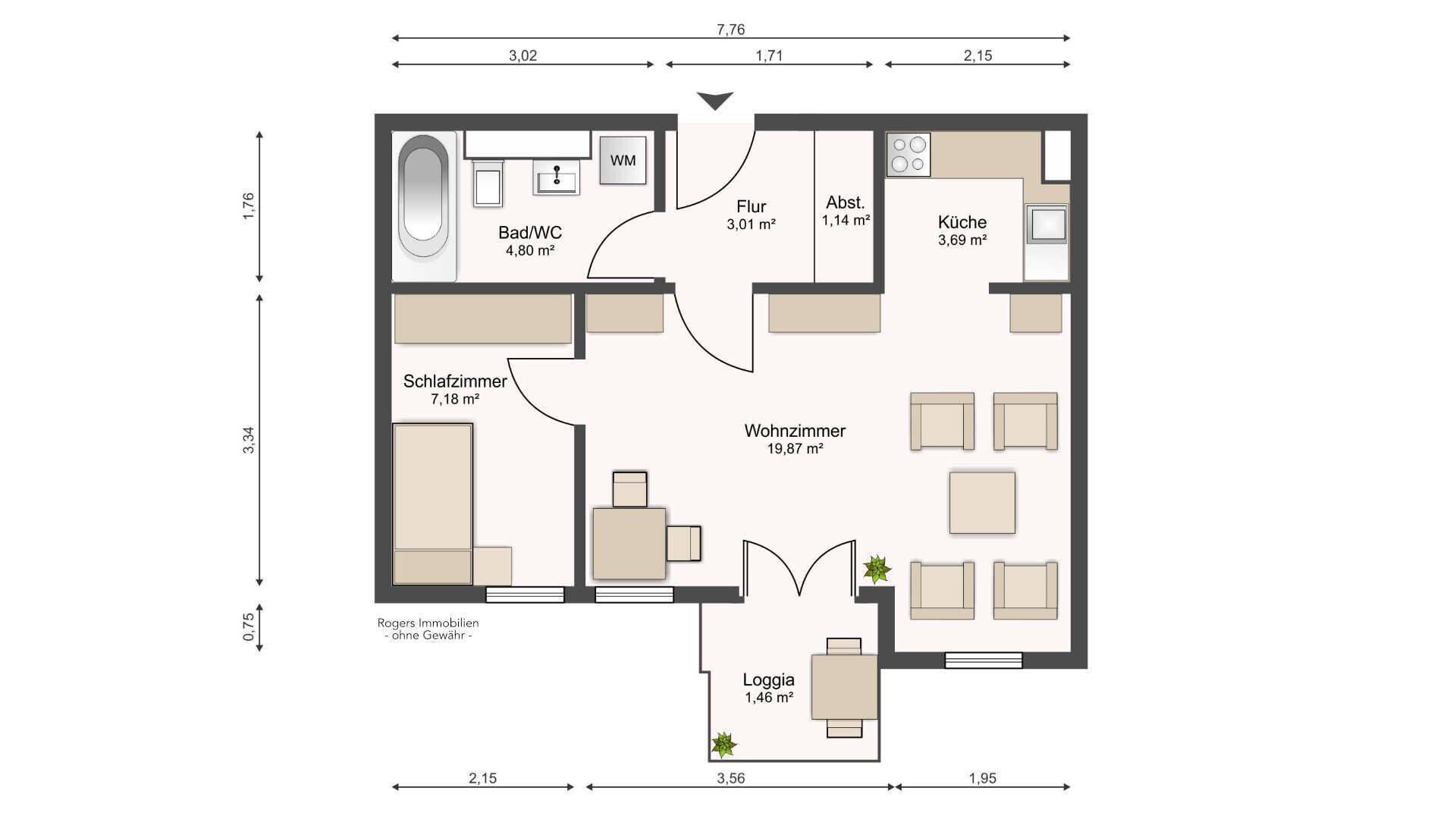 Wohnung Moosach Grundriss