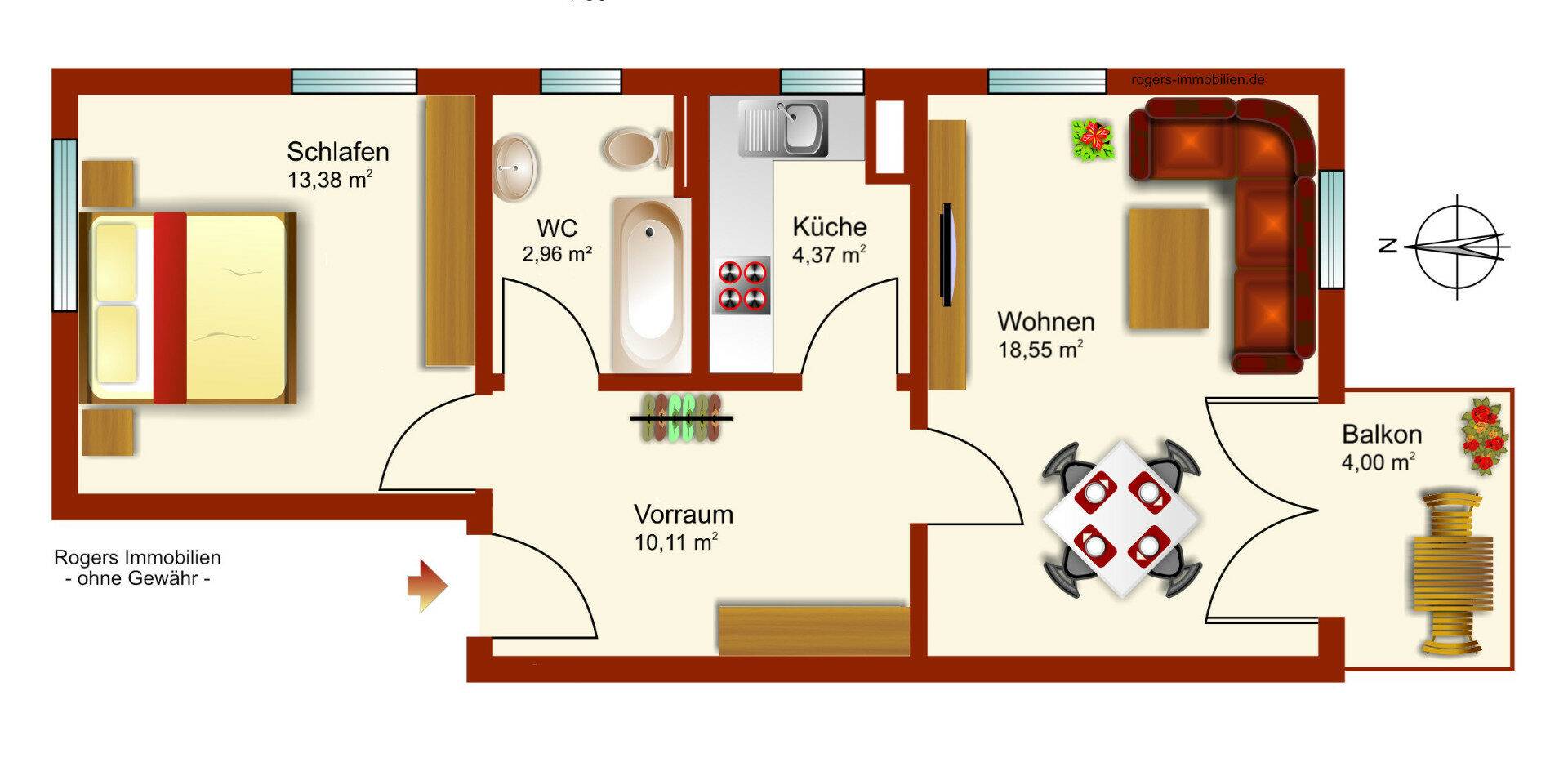 Forstenried Wohnung Grundriss