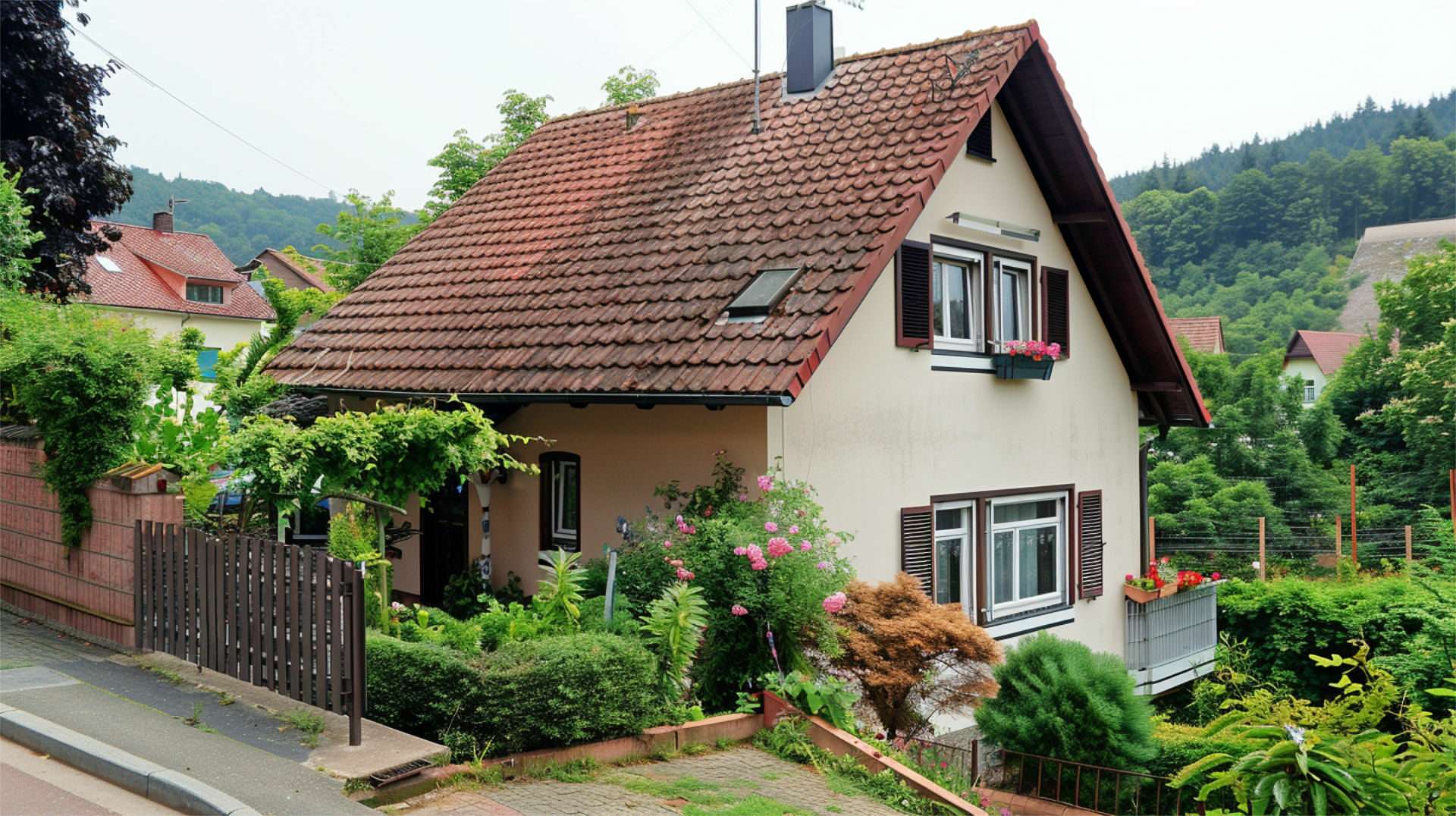 Altes Einfamilienhaus mit Garten