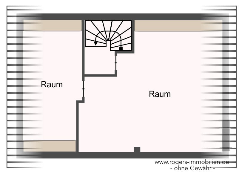 Grundriss Haus im Dachgeschoss